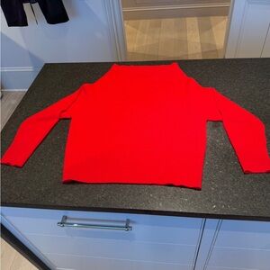 Brochu Walker Vibrant Red Turtleneck Sweater